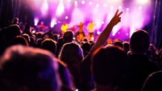 People on music concert