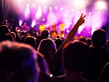 People on music concert